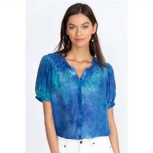 JOHNNY WAS AMANDA BOND AMELIE TOP XS/S 100% Silk